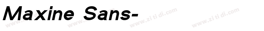 Maxine Sans字体转换